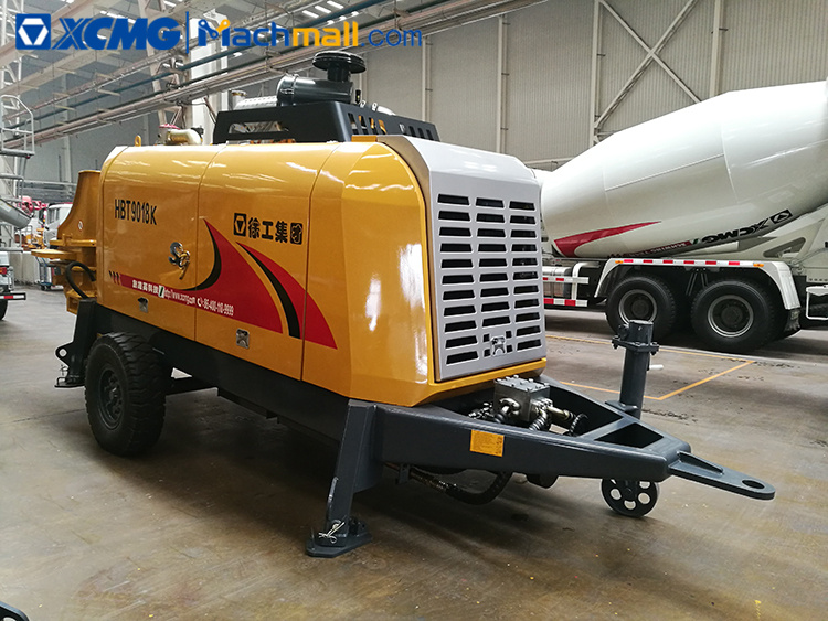 China Brand XCMG Trailer concrete pump HBT9018V sale in Philippines