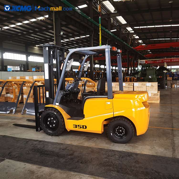 XCMG new 3.5 ton diesel forklift XCB-D35 with 2075mm mast height price