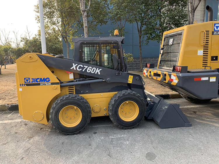 XCMG 1 ton mini skidsteer loader XC760K with CE price