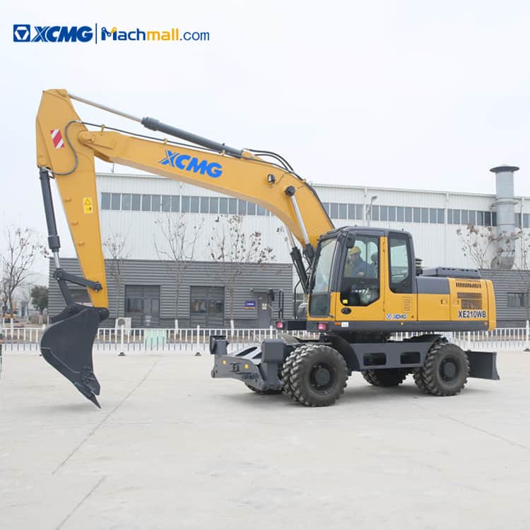 XCMG wheeled excavator 20 ton excavator with tires XE210WB price