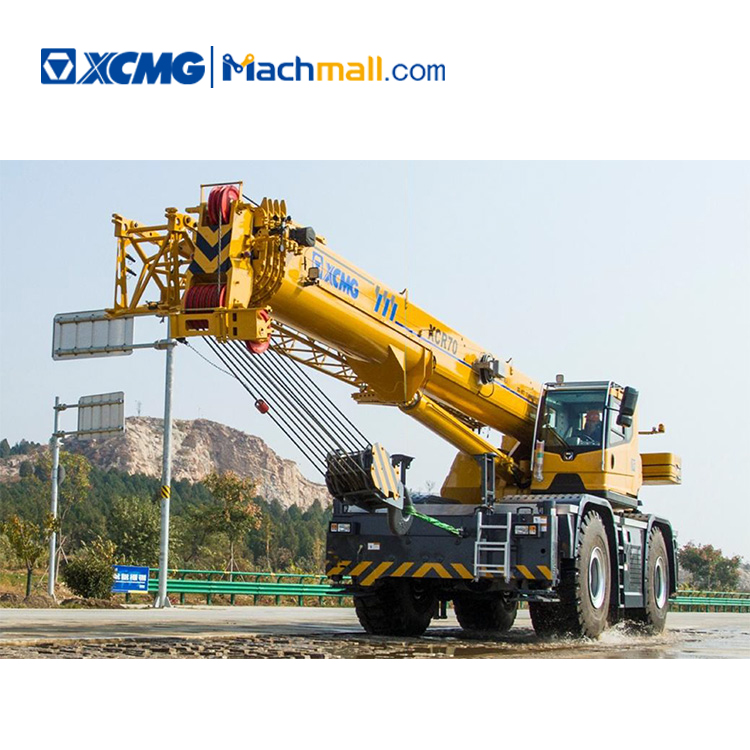 XCMG official 70 ton telescopic rough terrain cranes XCR70 price