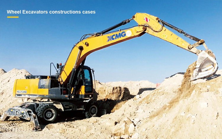 XCMG manufacturer 15 ton wheel excavator XE160W With Euro Stage IV for sale