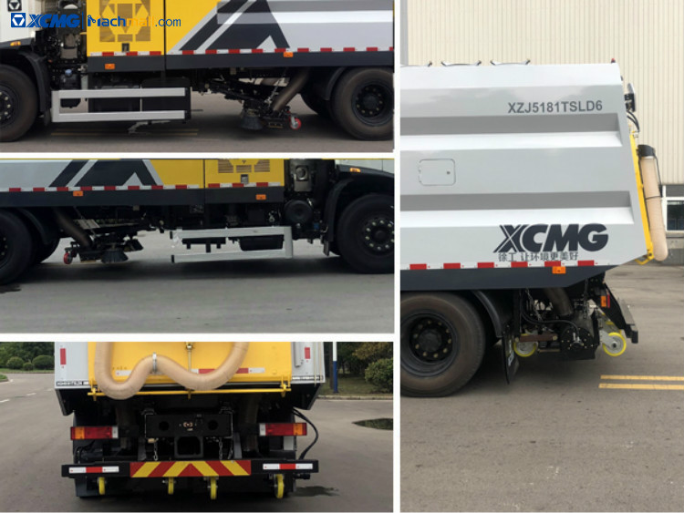 XCMG manufacturer 8 cbm dry road sweeper cleaning truck for sale