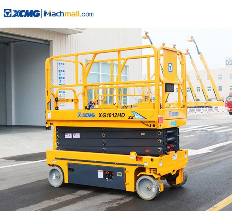 XCMG 10m Rated Loading 450kg motorcycle scissor lift XG1012HD price