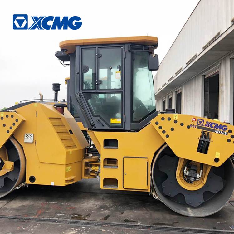 XCMG 12 ton double drum road roller machine XD123