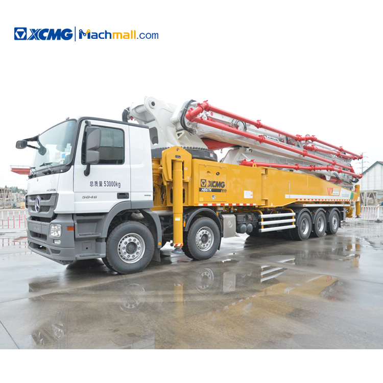 XCMG 70 Meter HB67K diesel concrete pump truck with Benz Chassis for Mexico price