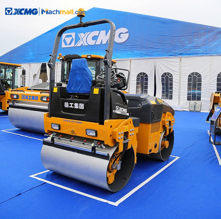 4 ton XCMG double drum road roller XMR403S price