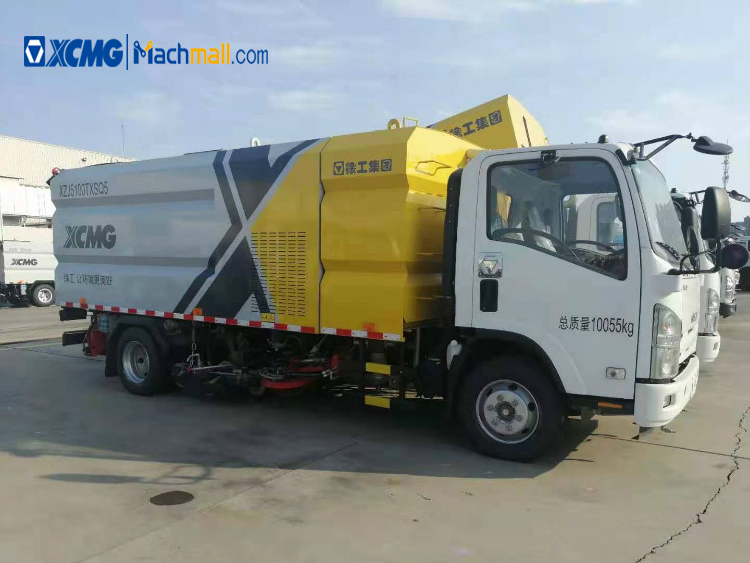 XCMG XZJ5160TXSD5 8 ton street road sweeper truck for sale