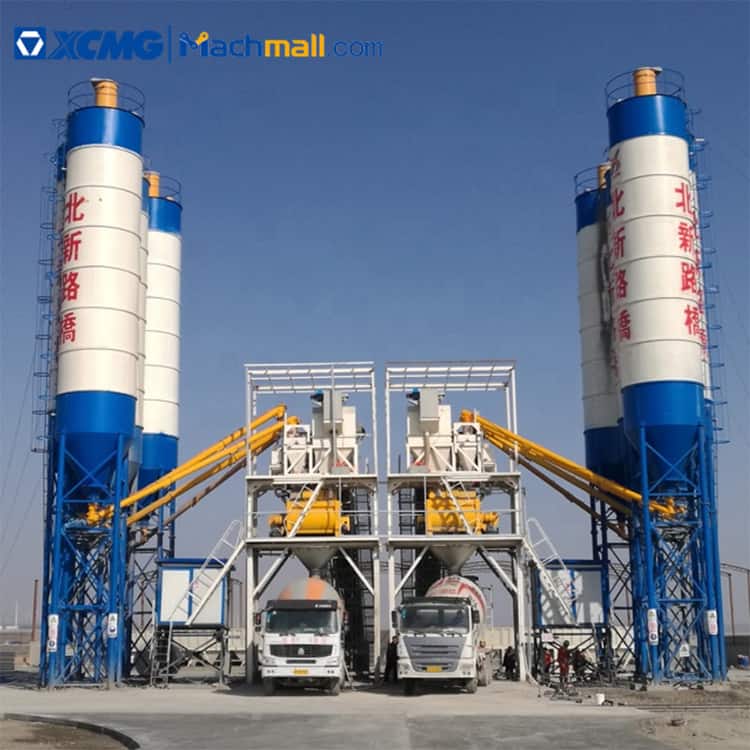 XCMG Official concrete batching plant 90 cubic meters HZS90V for sale
