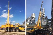 XCMG official 130 tons telescopic truck cranes XCT130 price