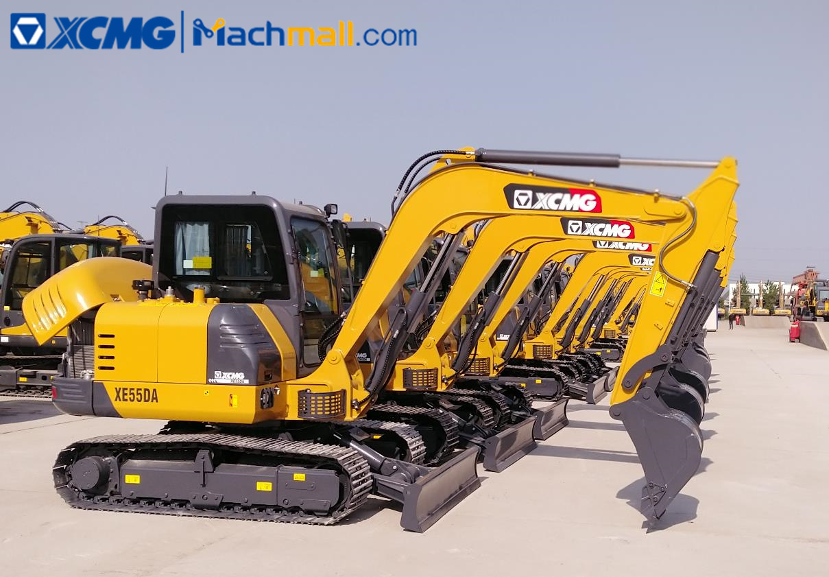 China 5 ton excavator XCMG XE55DA PLUS small hydraulic excavator for sale