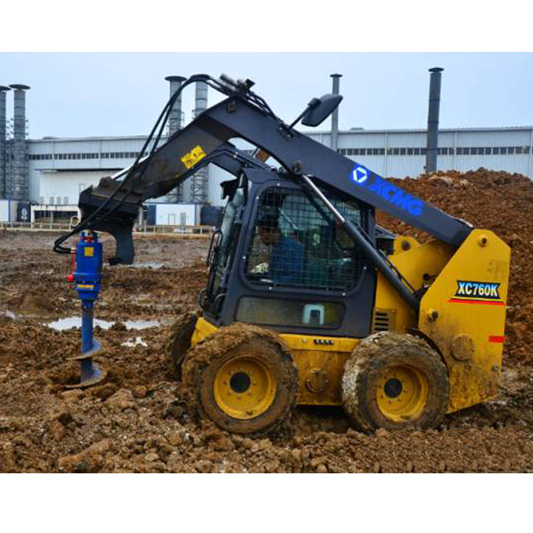 China Brands Skid Steer Loader with Post Hole Digger Attachment price