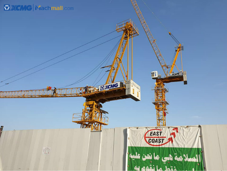 XCMG Manufacturer 10 ton small luffing tower crane for sale