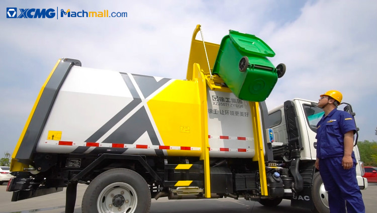 China XCMG 5 cubic meter garbage disposal truck For Sale