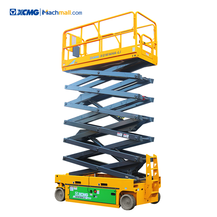 XCMG Hot Selling 14m XG1614HA-Li Mobile Scissor Lift Table Aerial Work Platform