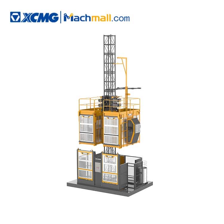 XCMG Official Double Cage Medium Speed Construction Lift Hoist SC200/200ES1 For Sale