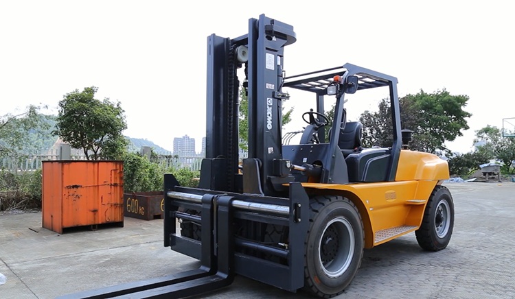 XCMG 10 Ton Forklift Trucks China Heavy Duty Forklift Machine With Cummins Lsuzu Engine Price