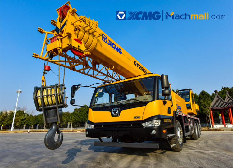 XCMG official 25 ton hydraulic mobile truck cranes QY25K5-II price