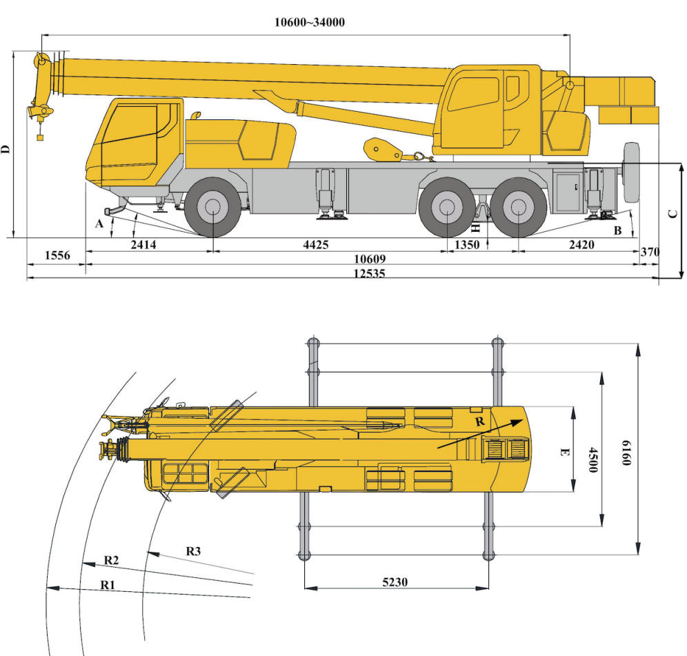 XCMG Official XCT20L4 Truck Crane for sale