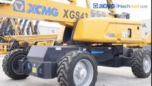 XCMG official XGS43 43m straight arm high quality telescopic towable boom lift for sale