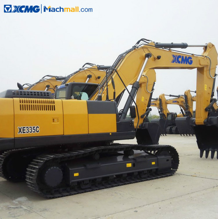 XCMG 30 ton crawler excavator machine with excavator attachments XE335C price