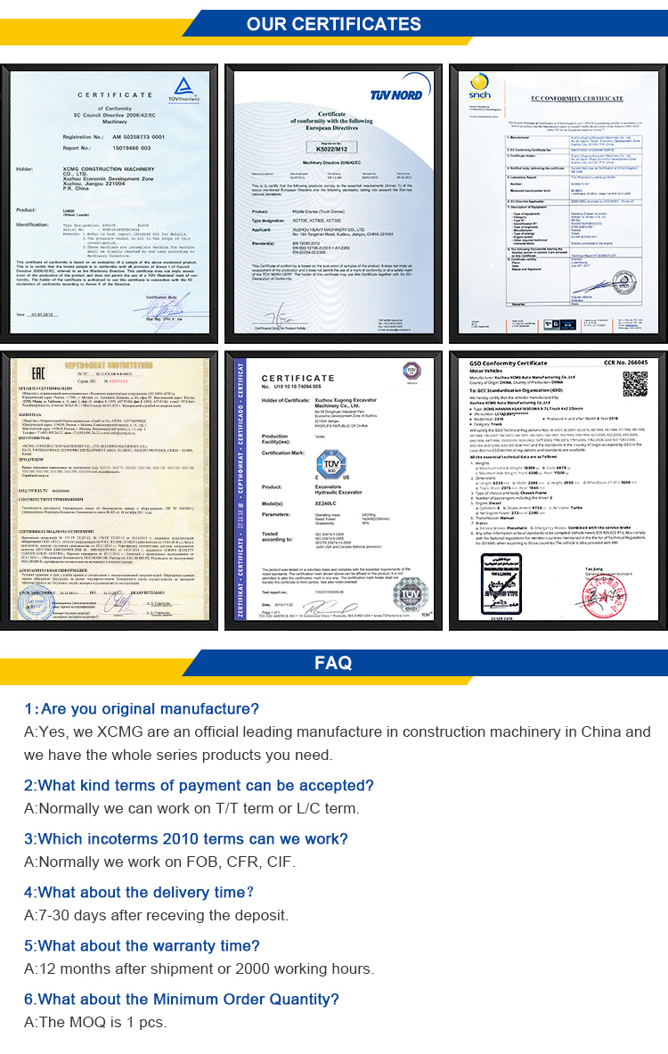XCMG manufacturer QY20B 20 ton mobile truck crane price