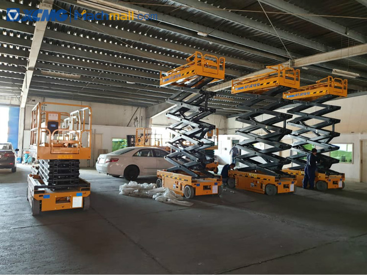 XCMG 10m Rated Loading 450kg motorcycle scissor lift XG1012HD price