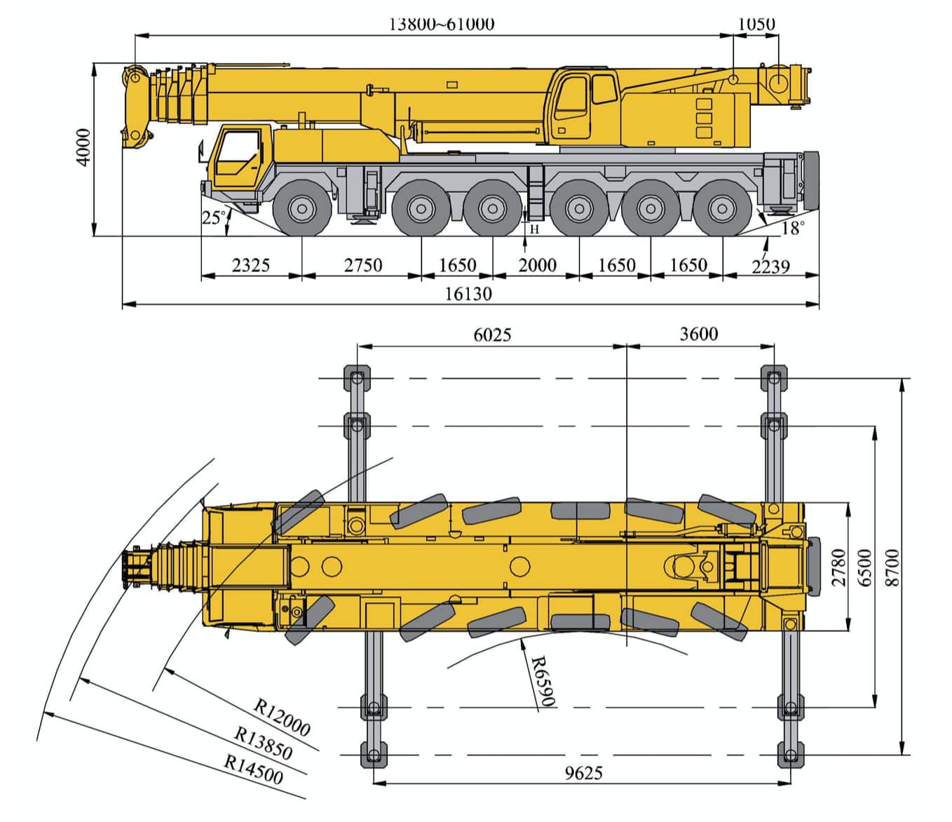 XCMG Official QAY200 All Terrain Crane for sale
