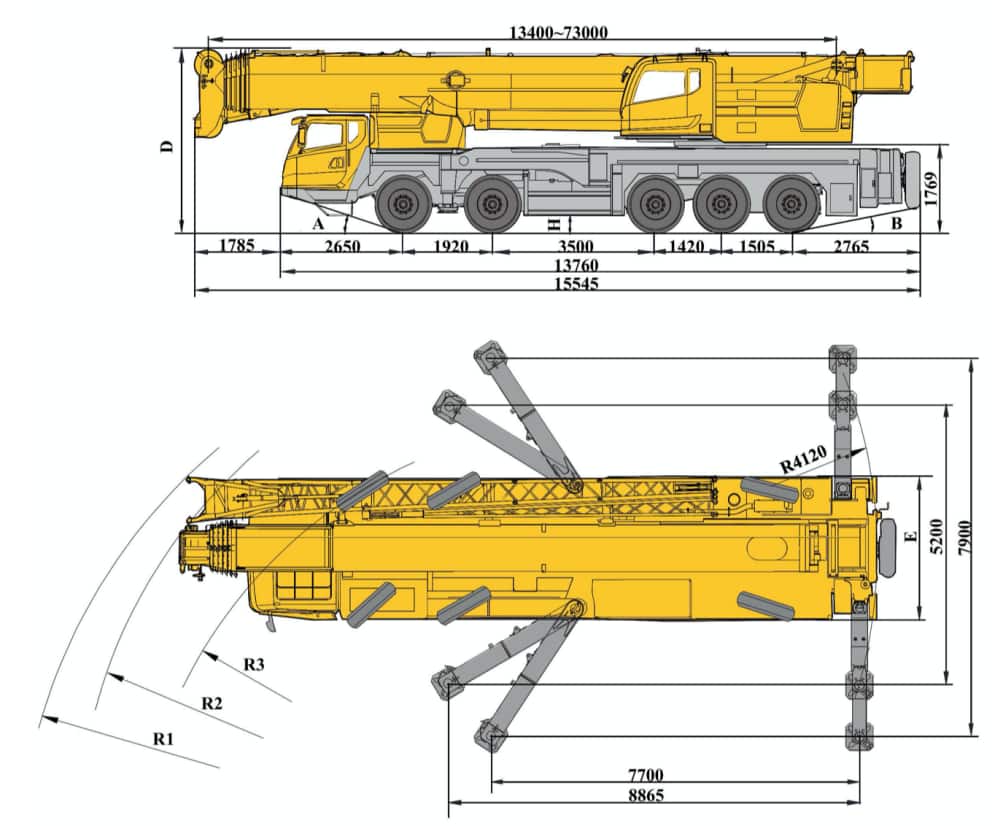 XCMG Official  XCT110 Truck Crane for sale