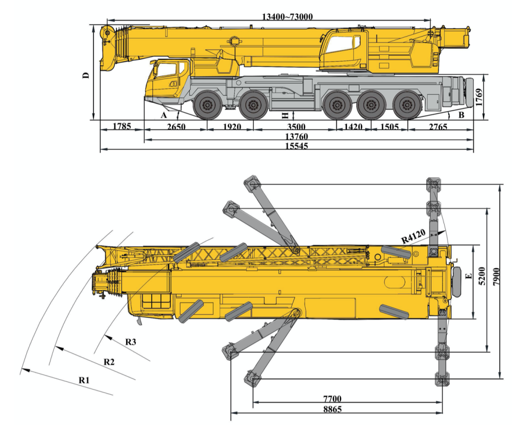 XCMG Official  XCT110 Truck Crane for sale