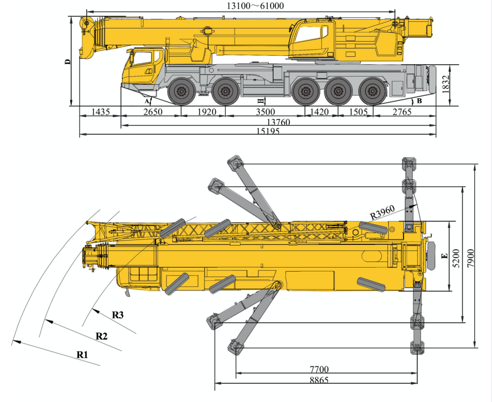 XCMG Official  XCT130 Truck Crane for sale