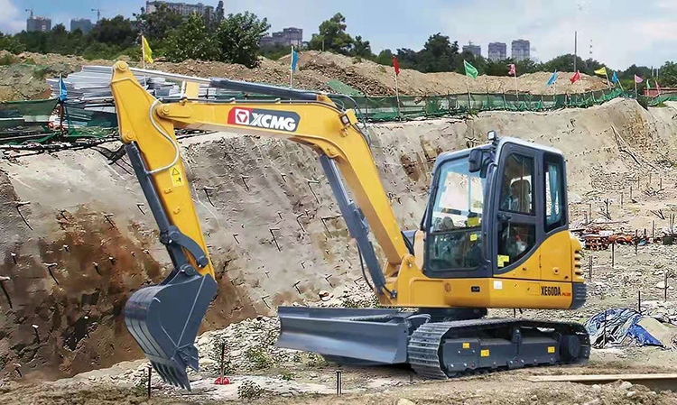 XCMG official 6 ton mini hydraulic crawler excavator XE60DA multifunction excavator machine price