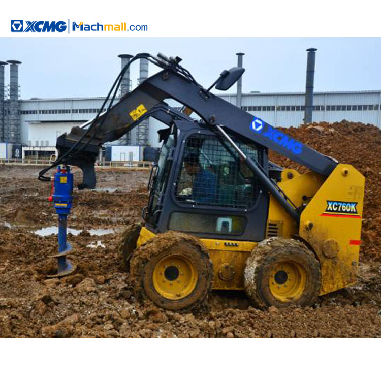 China Brands Skid Steer Loader with Post Hole Digger Attachment price