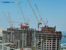 XCMG Manufacturer 10 ton small luffing tower crane for sale