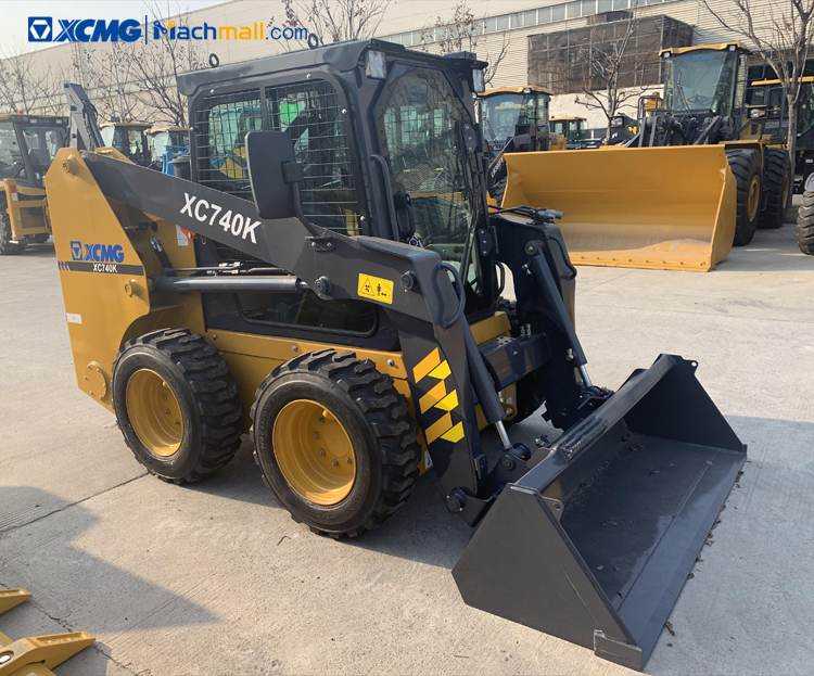 XCMG skid steer loader with multifunction attachment snow brush and snow shovel price