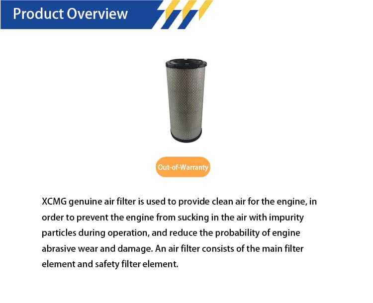 XCMG  XCMG-KWL-01301 Air filter outer element 800151034