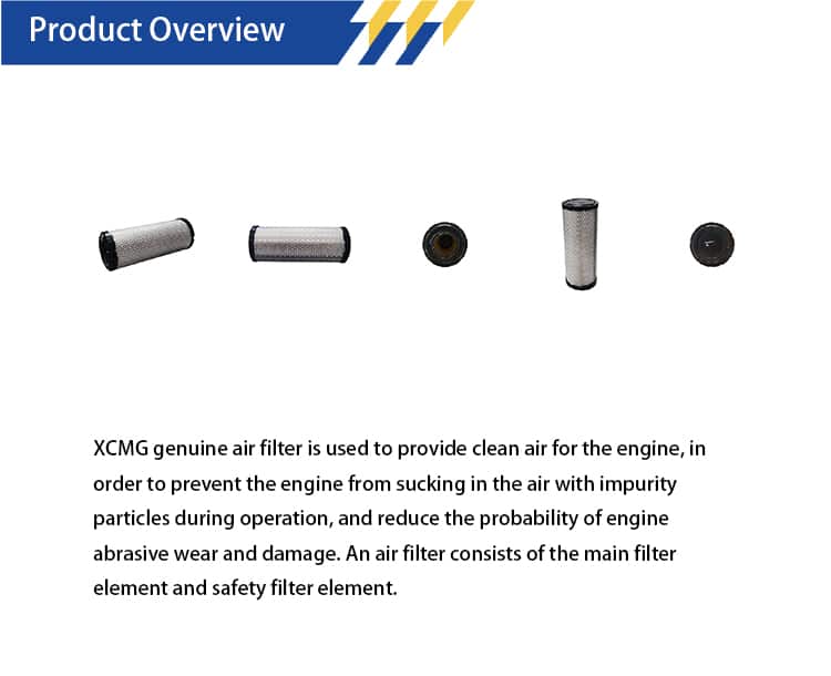 XCMG  P821572 Air filter main element 800153338