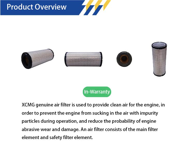 XCMG  P827653 Main filter, air filter 800155505