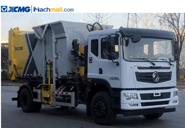 XCMG 10 m3 Capacity Garbage Truck With Crane For Sale