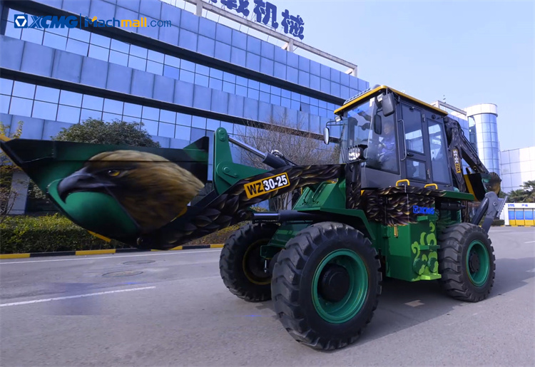 XCMG Backhoe Loader with Customized Chinese Style Paint price