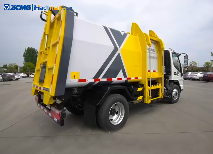 China XCMG 5 cubic meter garbage disposal truck For Sale