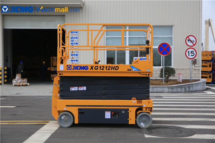 XCMG factory 12m hydraulic scissor lift XG1212HD with PDF catalog price