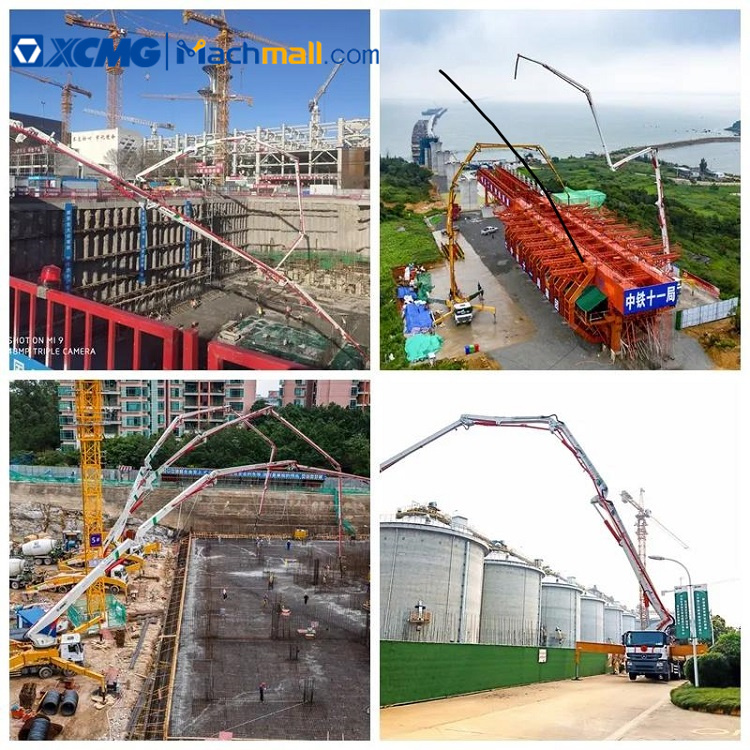 HB50V XCMG 50 meters china concrete pump with Benz chassis price