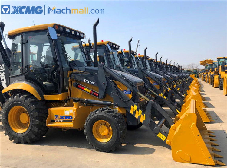 XCMG mini 2.5 ton backhoe excavator loader XC870K with 4in1 bucket price