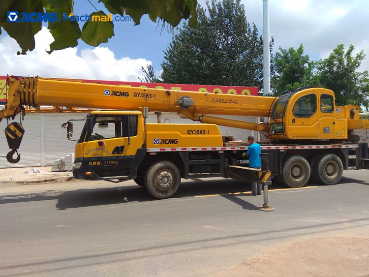 35 ton 5 jib XCMG construction crane QY35K5-I for sale