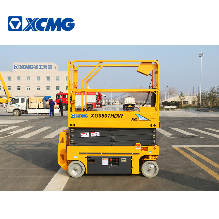 XCMG factory 8m mini self propelled hydraulic scissor lift XG0807HDW