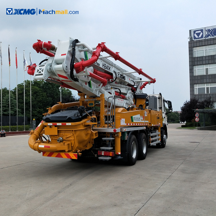 XCMG 39m small HOWO concrete pump trucks HB39K price