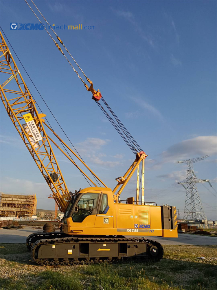 XCMG 55 ton crawler crane XGC 55 with catalog PDF