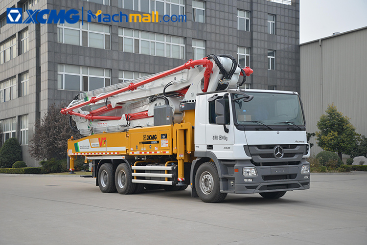 HB50V XCMG 50 meters china concrete pump with Benz chassis price