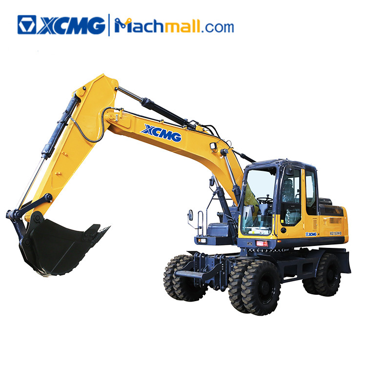 15 ton XCMG machine XE150WB wheel excavator for sale